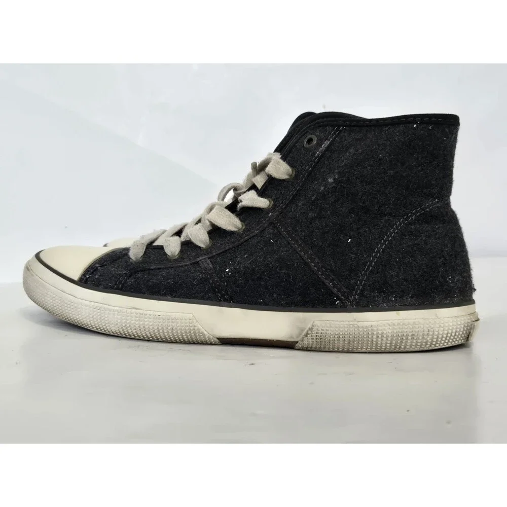 Polo Ralph Lauren Shoes Mens Size 10B Grey January II High Top Leather Sneakers - Picture 4 of 7